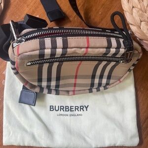Burberry check belt bag